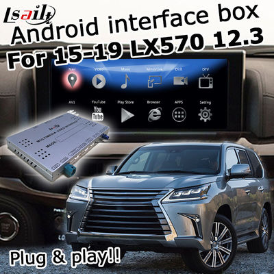 Lexus LX570 Antarmuka carplay Lexus / kotak navigasi GPS 16GB ROM 4GB android auto